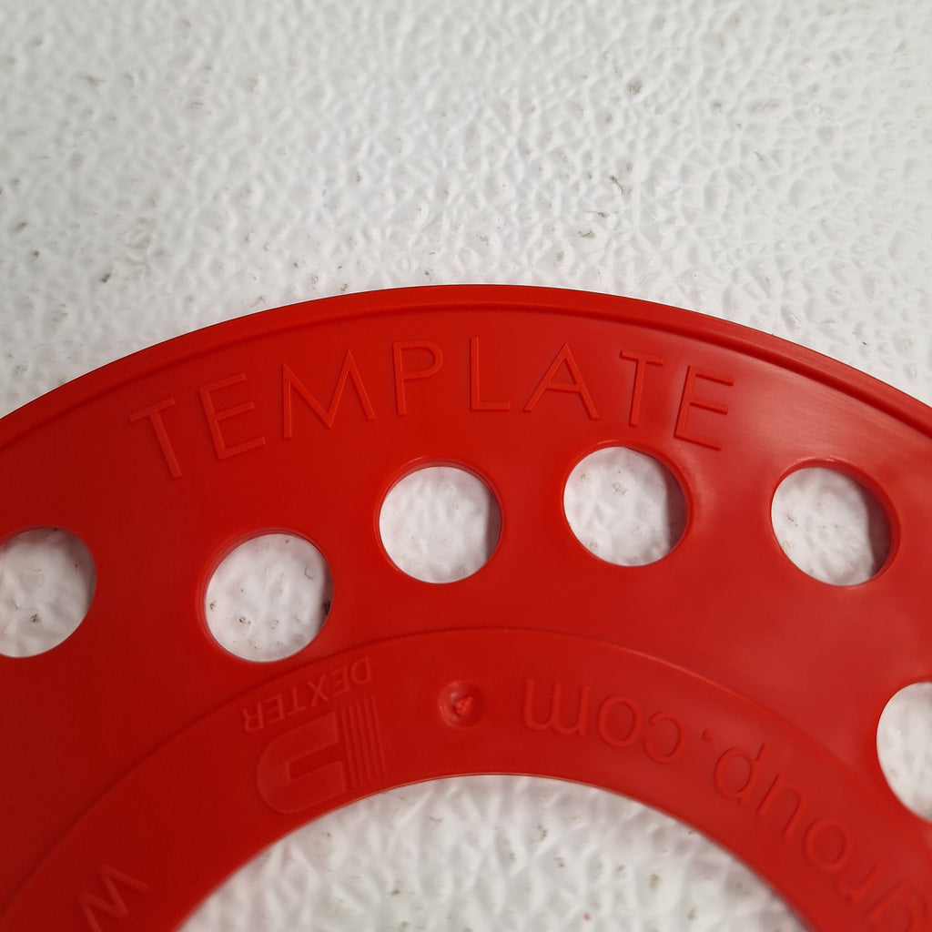 Dexter Wheel Pattern Measuring Tool Circle Template 5 Lug Bolt for Trailer Wheels and Hubs (8560047)