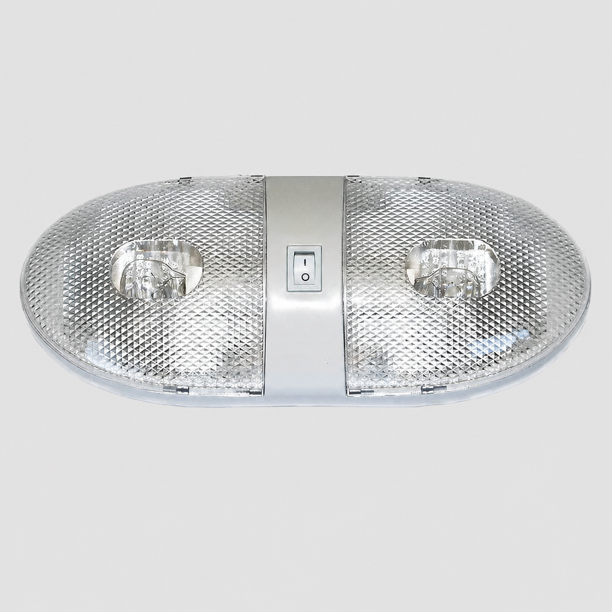 Double Dome Trailer Light Economy Euro Interior Light Incandescent White (D-92)