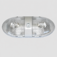 Double Dome Trailer Light Economy Euro Interior Light Incandescent White (D-92)
