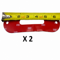 Two - Maxxima 6" Oval White LED Low Profile Back-Up with Two Adhesive Mounting Tape (M63350 + M63350-TAPE)
