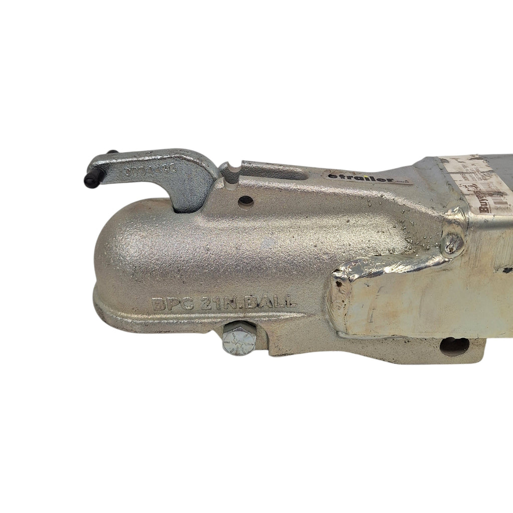 2" Heavy-Duty Cast Straight Tongue Coupler 3" Tube Channel Trailer Hitch 10,000# (0091560)