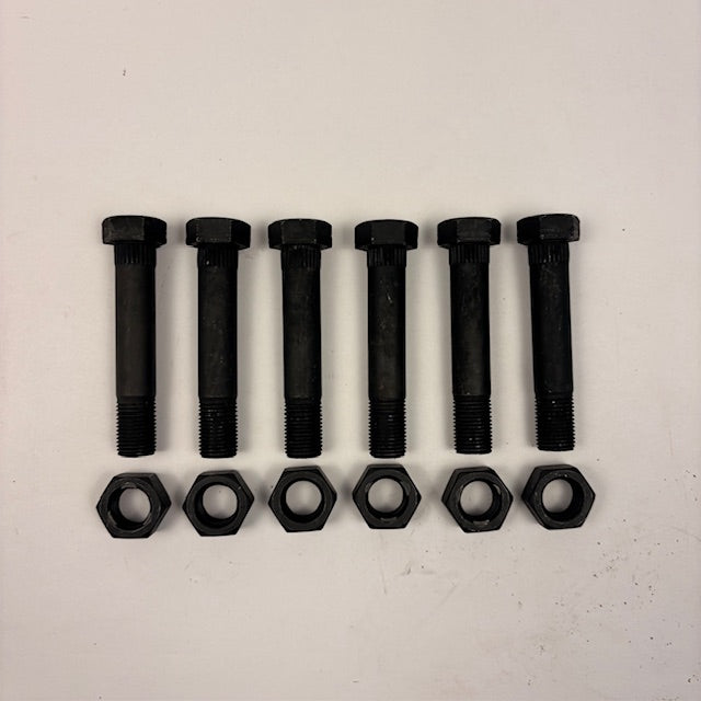 6 Pack 3" Standard Shackle Bolts with Locknuts fits Dexter Trailer Axle (9163B-KITX6)