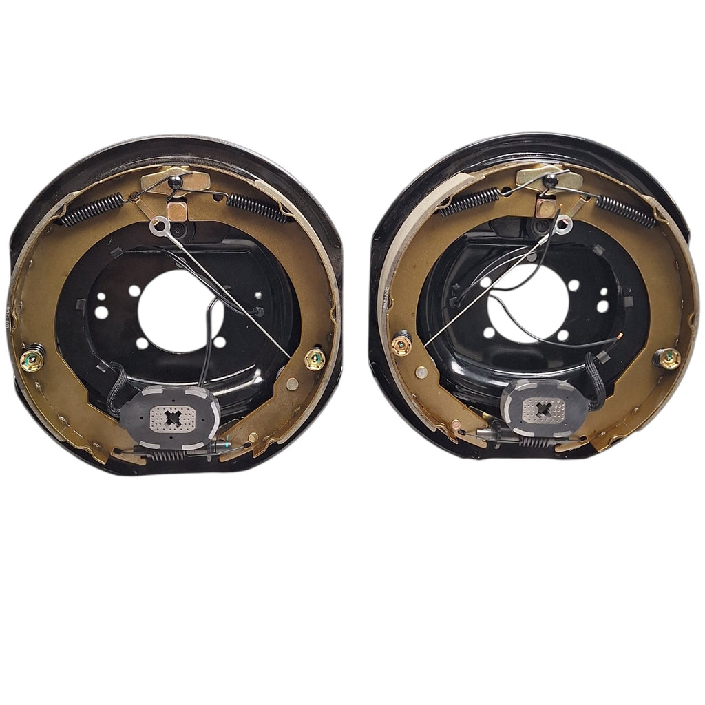 Add Brakes Basic 6x5.5 Drum 12" Electric Self Adj Backing Plate 6K Trailer Axle (92655-B-FSA-IMP)