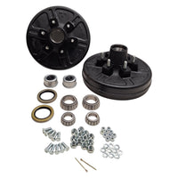Add Brakes Basic 6x5.5 Drum 12" Electric Self Adj Backing Plate 6K Trailer Axle (92655-B-FSA-IMP)