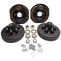 Add Brakes Basic 6x5.5 Drum 12" Electric Self Adj Backing Plate 6K Trailer Axle (92655-B-FSA-IMP)