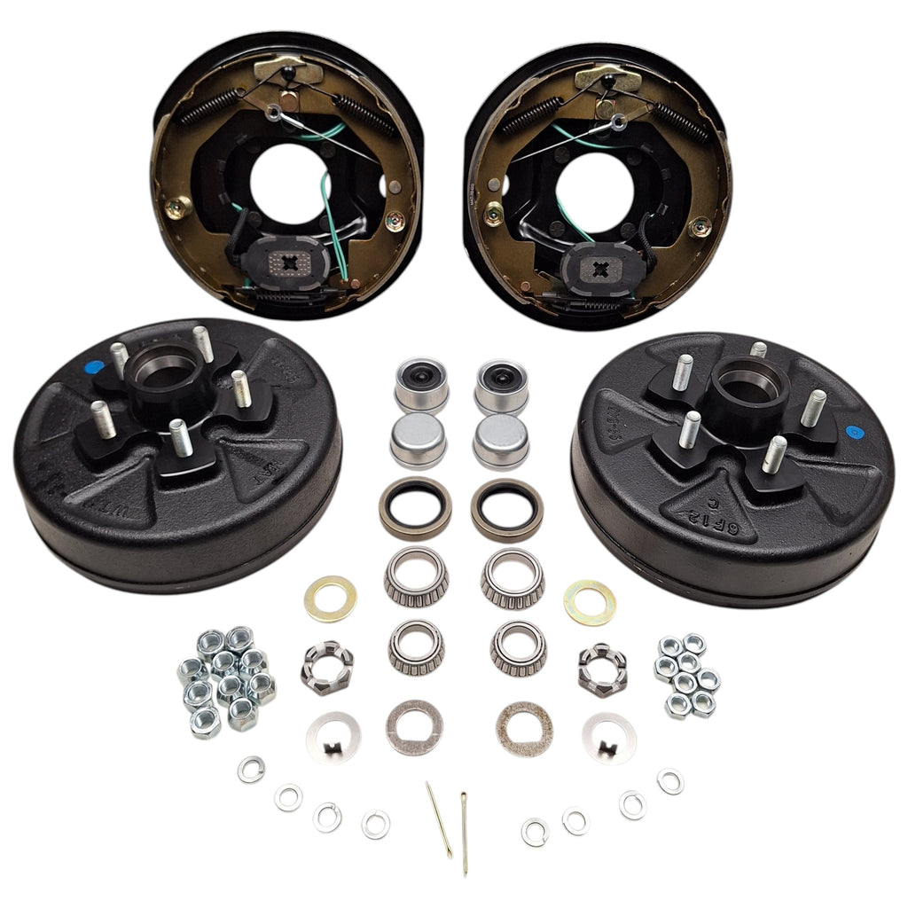 Add Trailer Brakes Kit – 3500 lb Axle, 5 on 4.5 Bolt Pattern, Electric Self-Adjusting, Import, Complete Kit (94545-B-FSA-IMP-K1)