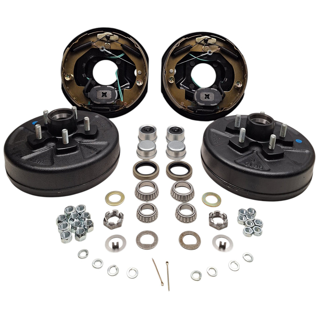 Add Trailer Brakes Kit – 3500 lb Axle, 5 on 4.5 Bolt Pattern, Electric Self-Adjusting, Import, Complete Kit (94545-B-FSA-IMP-K1)