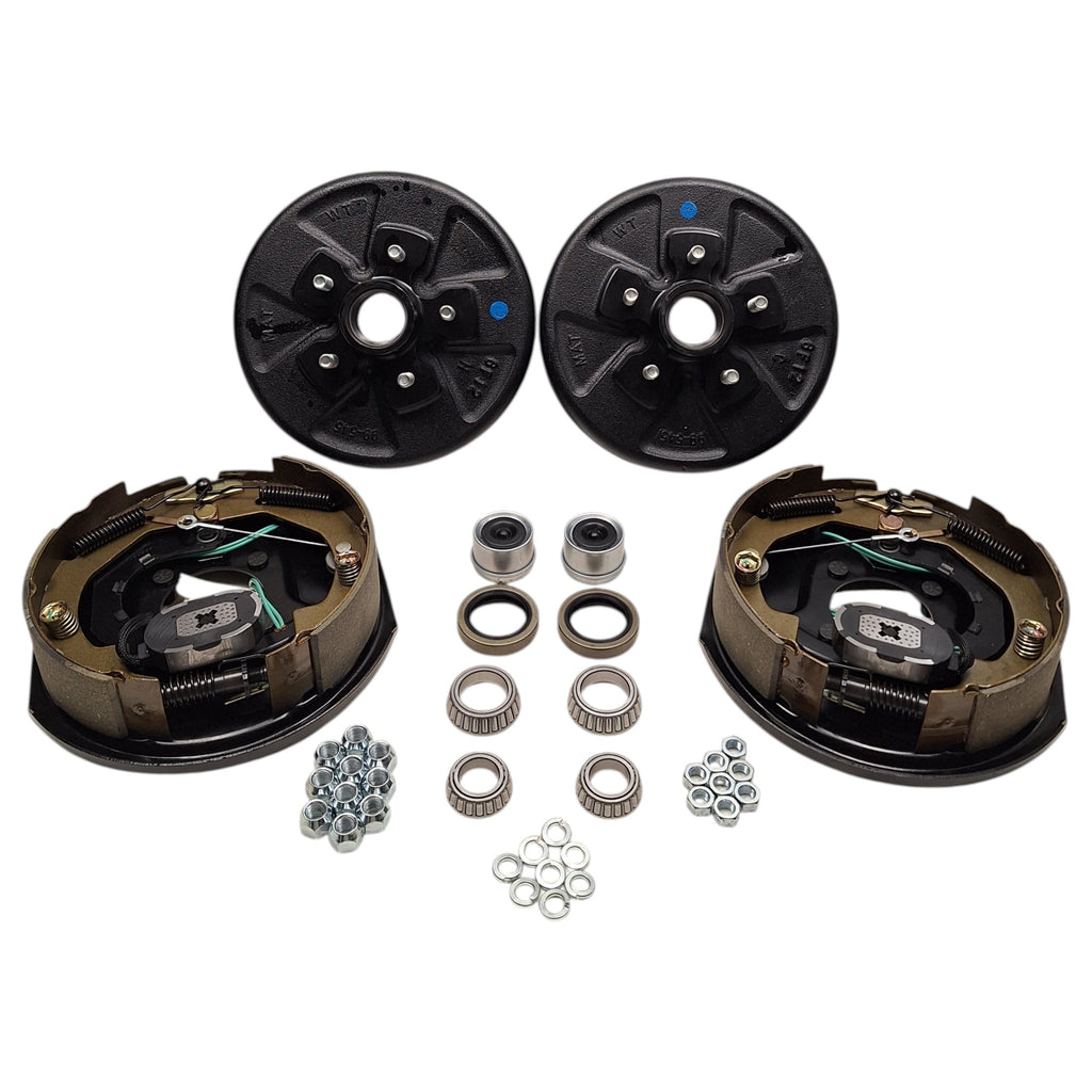 Complete 3500# Trailer Brake Kit | 5x4.5 Bolt Pattern | Self-Adjusting (94545-B-FSA-IMP)