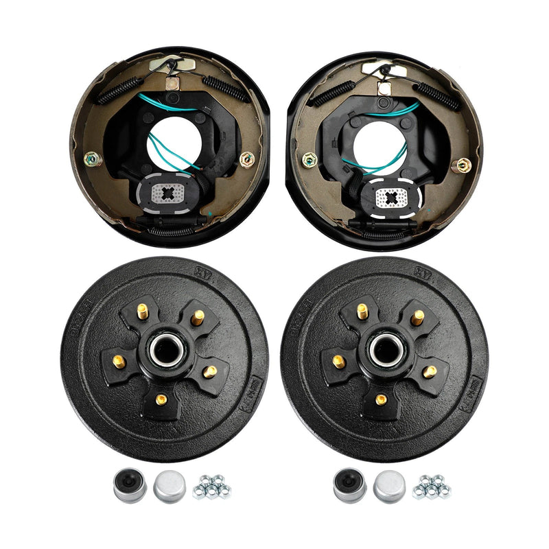 3,500 lb Electric Trailer Brake Conversion Kit – 10" x 2.25" Brakes, 5 on 4.75 Hub Drums (945475-C-FSA-IMP)