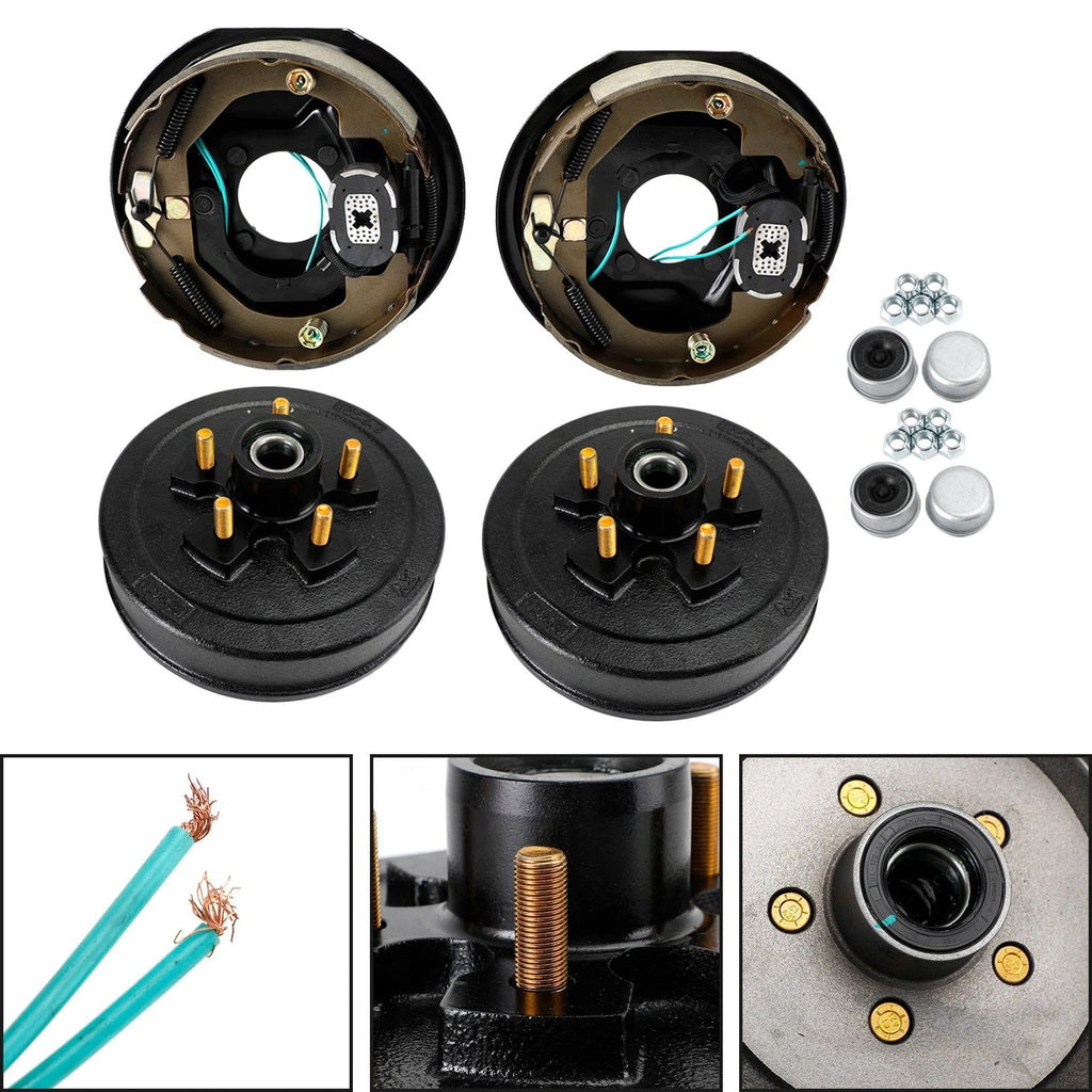 3,500 lb Trailer Electric Brake Complete Conversion Kit - 5x4.75" GM Bolt Pattern (945475-C-IMP)