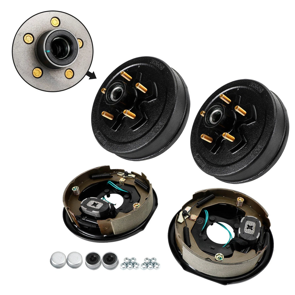 3,500 lb Trailer Electric Brake Complete Conversion Kit - 5x4.75" GM Bolt Pattern (945475-C-IMP)