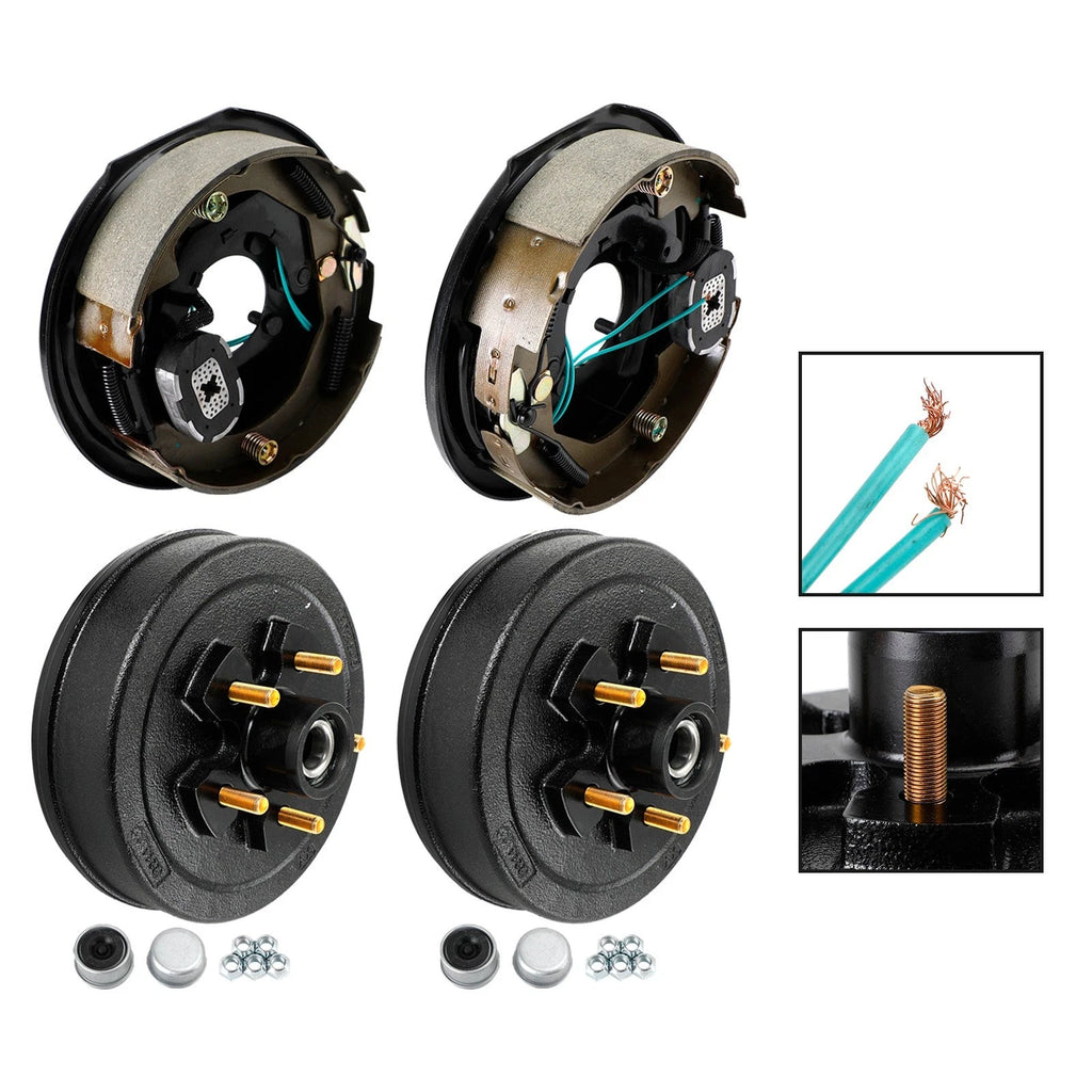 3,500 lb Trailer Electric Brake Complete Conversion Kit - 5x4.75" GM Bolt Pattern (945475-C-IMP)