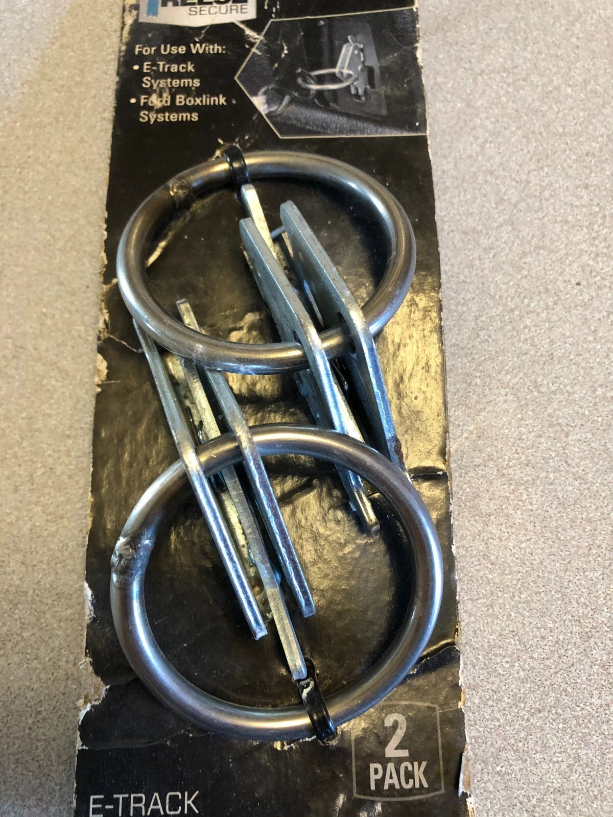 O-Ring Tie-Down Anchors for E-Track & Ford BoxLink, Steel (9535300)