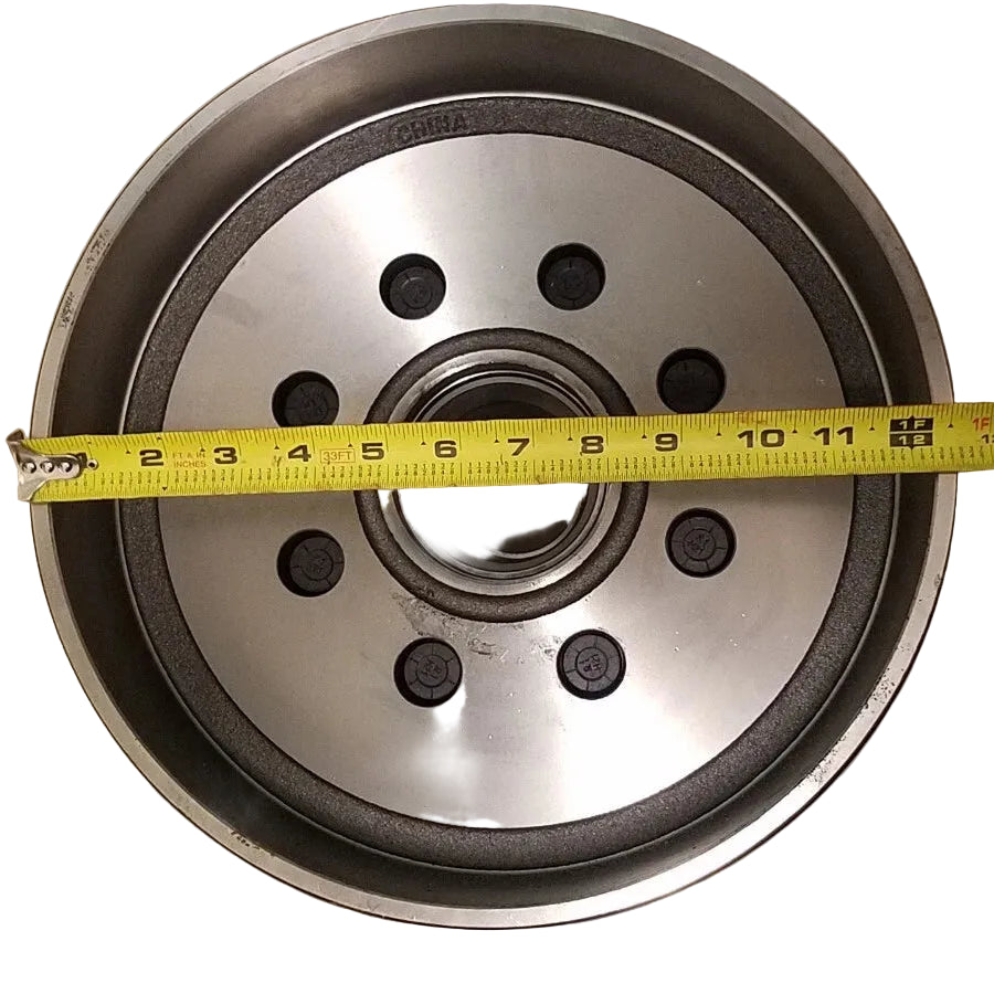 12" x 2" Hybrid 8K Trailer Brake Drum — 8 on 6.5" — 5/8" Stud — 4.75" Pilot (99-865-58HD)