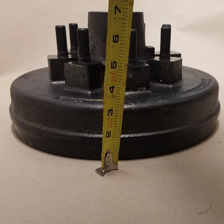 12" x 2" Hybrid 8K Trailer Brake Drum — 8 on 6.5" — 5/8" Stud — 4.75" Pilot (99-865-58HD)