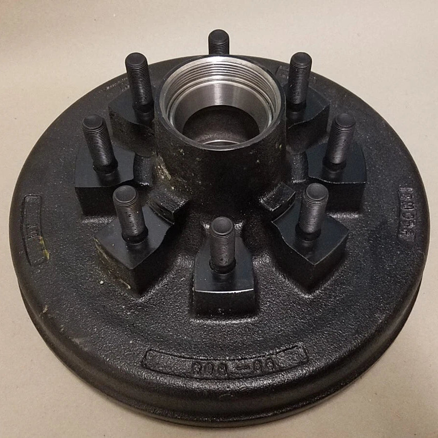Hybrid 8K Trailer Hub Drum Service Kit – 8 on 6.5 – 9/16" Studs – Bearings, Seal & Oil Cap (99-865-916HD-G-KIT)