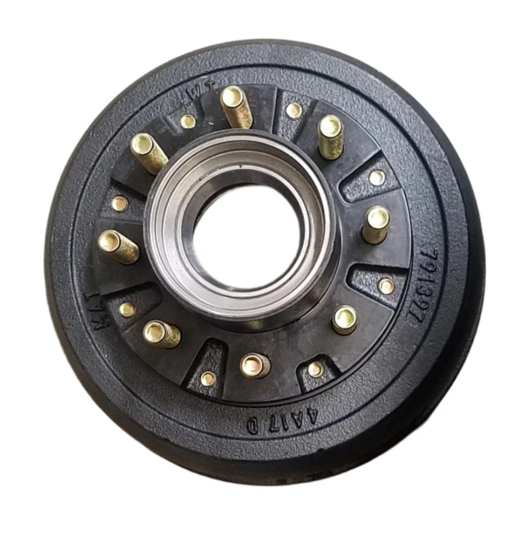 Aftermarket Lippert Style Hub and Drum 8 x 6.5 5/8 Stud 10K GD Short Fits 4" Oil Cap 21-36 - Short Spindle Post-2021 Same as 791399 Trailer Axle (99-86510-399-LS)