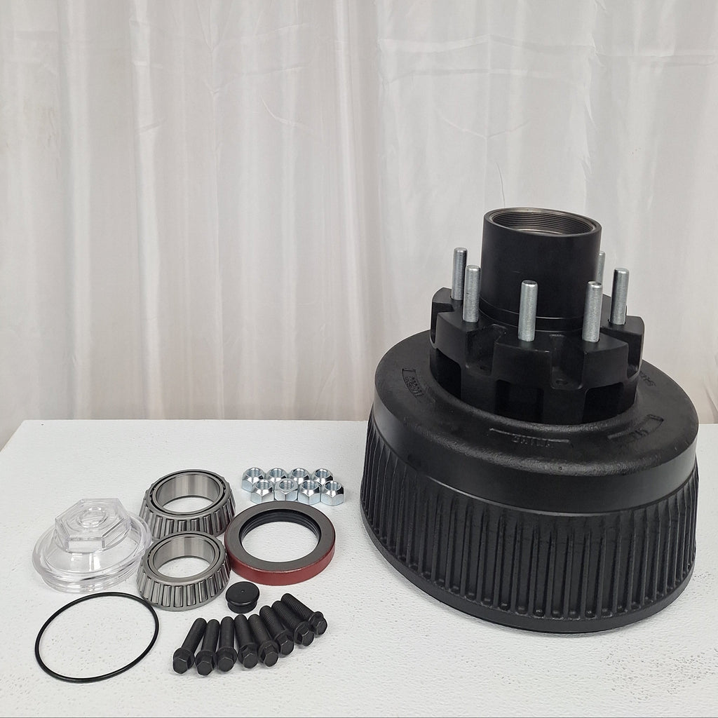 12K/15K Hub w Cups, Studs & Lug Nuts 8x6.5 5/8-18 Replaces Dexter 8-214 (99-86512-H-KIT-LN)