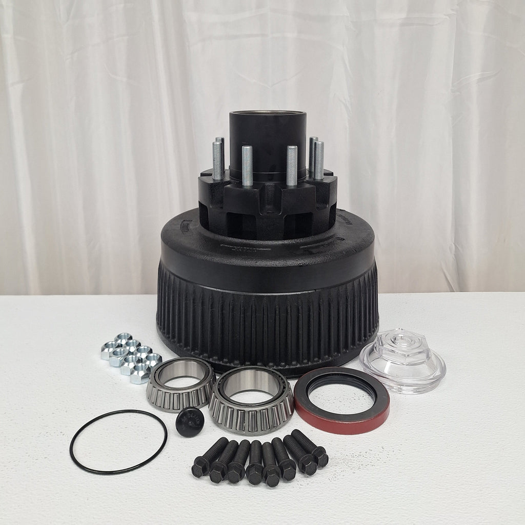 12K/15K Hub w Cups, Studs & Lug Nuts 8x6.5 5/8-18 Replaces Dexter 8-214 (99-86512-H-KIT-LN)