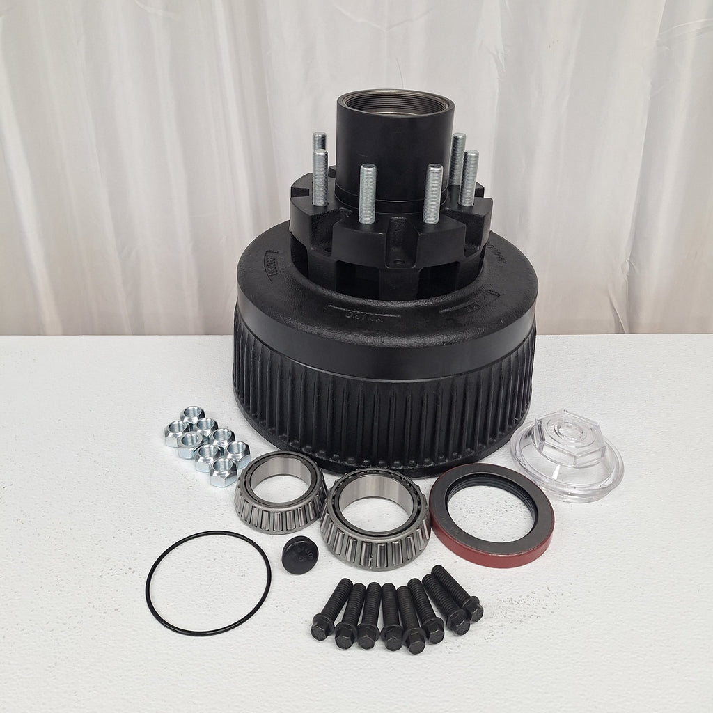 12K/15K Hub w Cups, Studs & Lug Nuts 8x6.5 5/8-18 Replaces Dexter 8-214 (99-86512-H-KIT-LN)