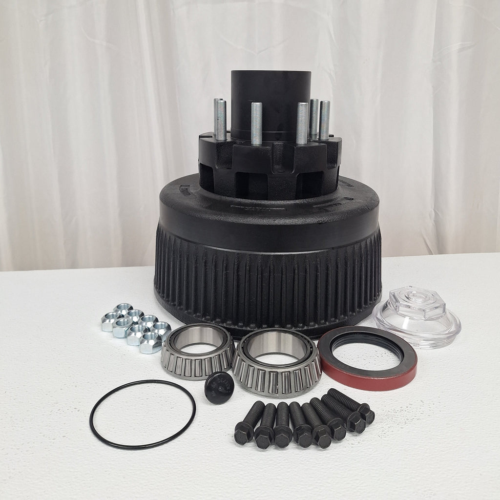 12K/15K Hub w Cups, Studs & Lug Nuts 8x6.5 5/8-18 Replaces Dexter 8-214 (99-86512-H-KIT-LN)