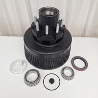 12K Trailer Hub Drum 8x6.5 5/8"-18 Heavy Duty Replace Dexter 9-28 Drum 8-214 Hub (99-86512-KIT)