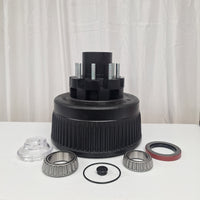 12K Trailer Hub Drum 8x6.5 5/8"-18 Heavy Duty Replace Dexter 9-28 Drum 8-214 Hub (99-86512-KIT)