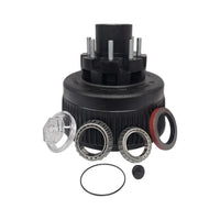 12K Trailer Hub Drum 8x6.5 5/8"-18 Heavy Duty Replace Dexter 9-28 Drum 8-214 Hub (99-86512-KIT)