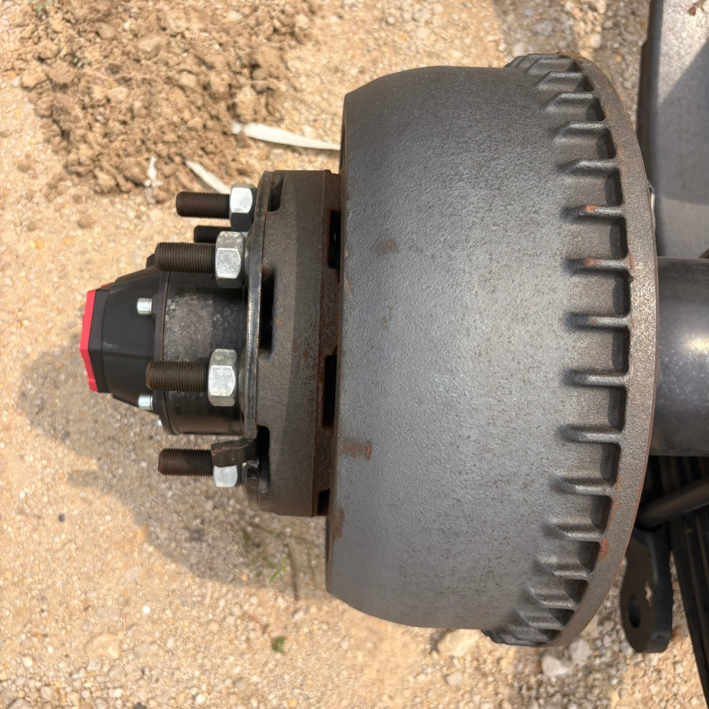 NEW Dexter 10,000 lb GD Front Trailer Axle - 73.5" HF - 46" SC - Underslung - Electric Brakes - 8 Lug