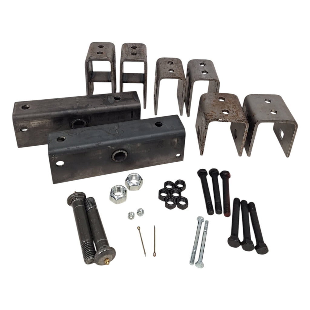 Tandem Axle Slipper Spring Hanger Kit for 2" Springs – Fits 5.2K, 6K & 7K Trailer Axles (AP2T3L-11)