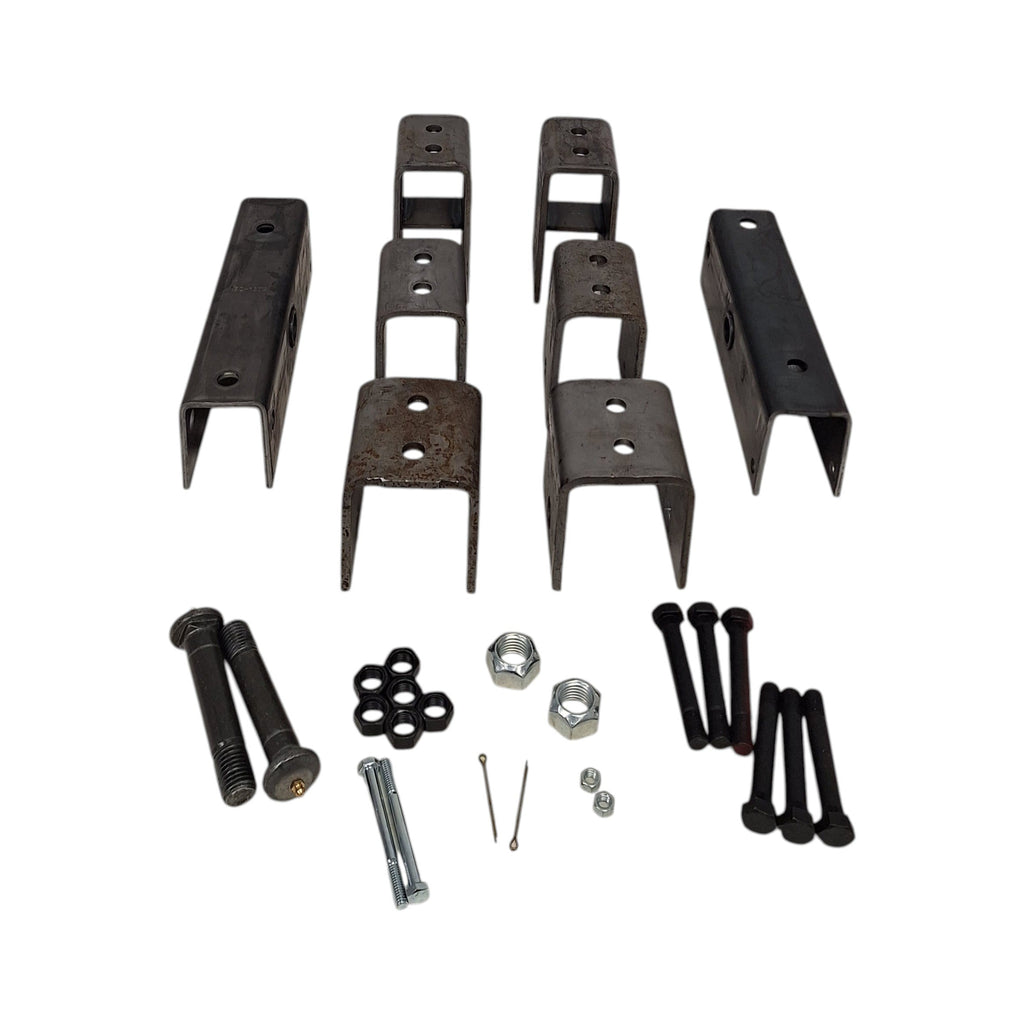 Tandem Axle Slipper Spring Hanger Kit for 2" Springs – Fits 5.2K, 6K & 7K Trailer Axles (AP2T3L-11)