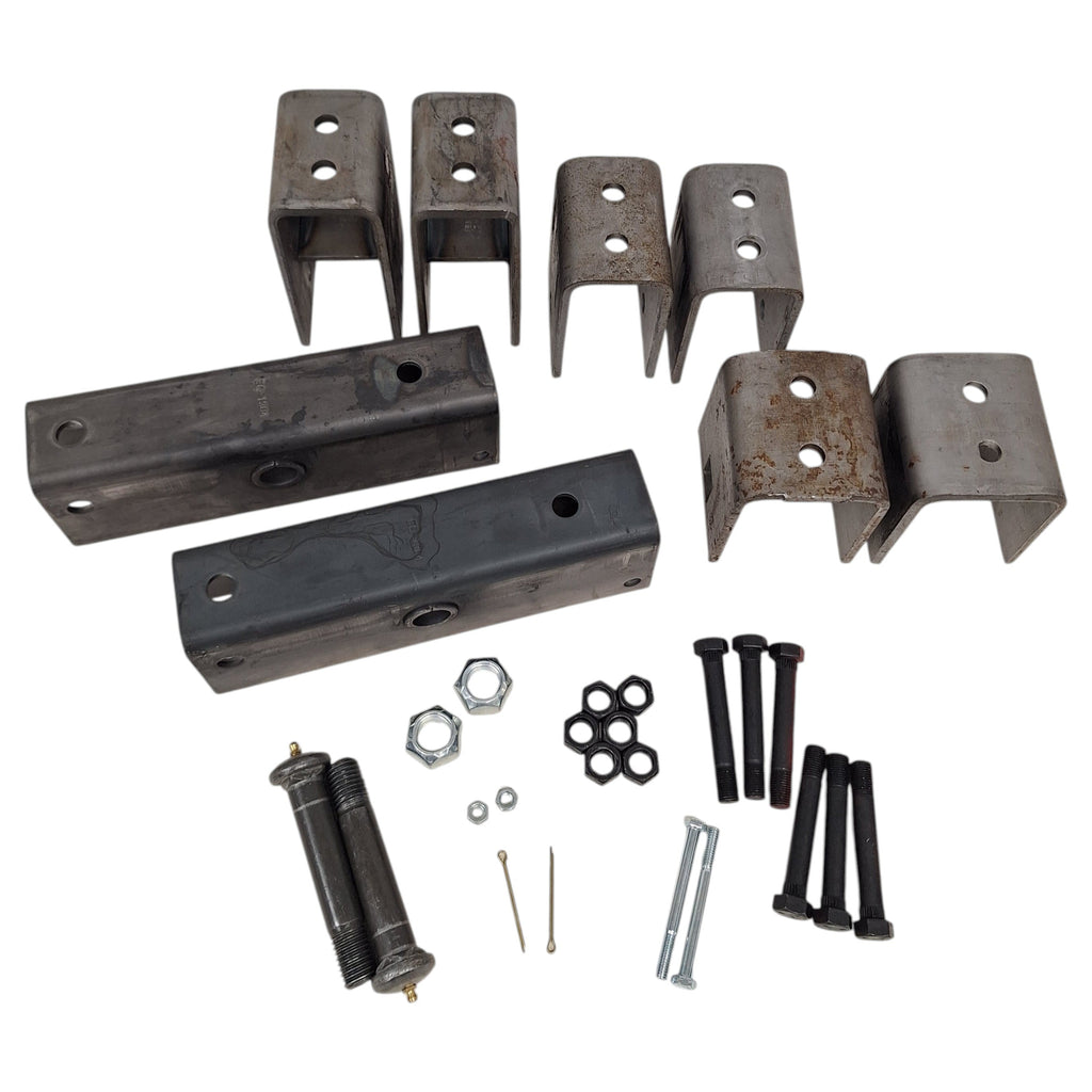 Tandem Axle Slipper Spring Hanger Kit for 2" Springs – Fits 5.2K, 6K & 7K Trailer Axles (AP2T3L-11)