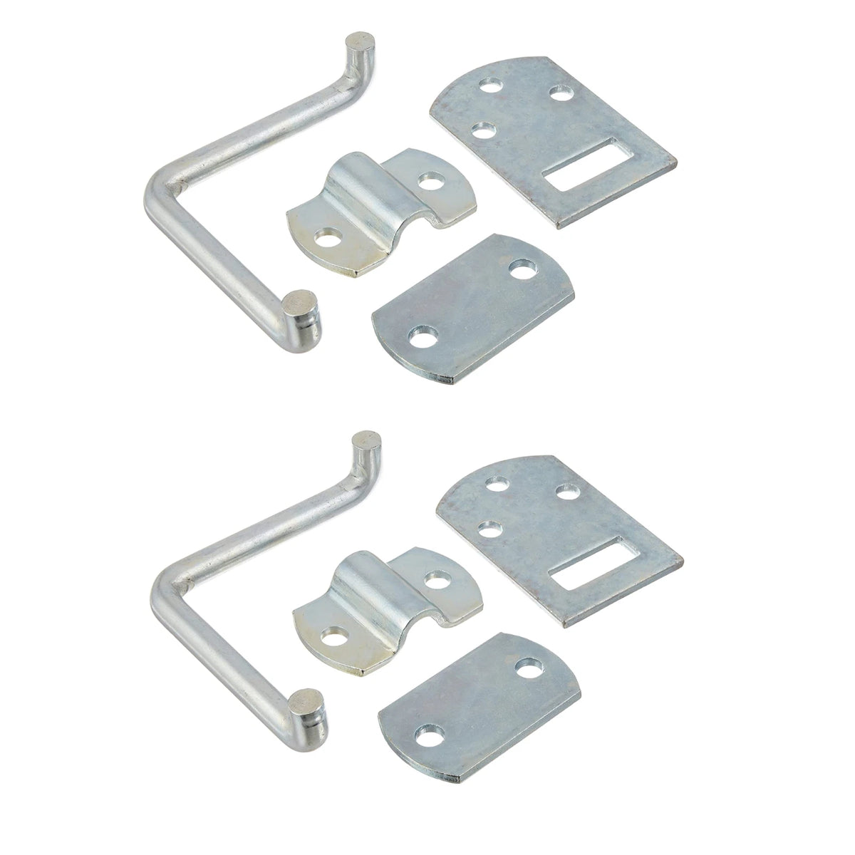 Two - Buyers Products Zinc Corner Gate Latch Kit for Utility Trailer Gates (B2589BZ-2)