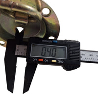 SIX - 3.5" Round Zinc Recessed Swivel D Ring Rope Tie Down Trailer 600# workload (B704-L6)
