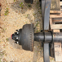 NEW Dexter 10,000 lb GD Rear Trailer Axle - 73.5" HF - 46" SC - Underslung - Electric Brakes - 8 Lug