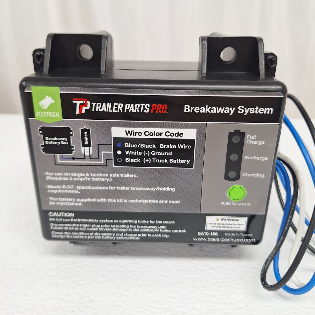Engager Trailer Break Away W/ LED Brake Battery Switch Charger (BA10-150)