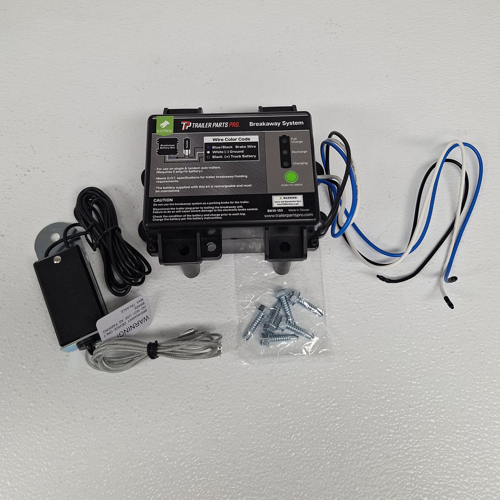 Engager Trailer Break Away W/ LED Brake Battery Switch Charger (BA10-150)