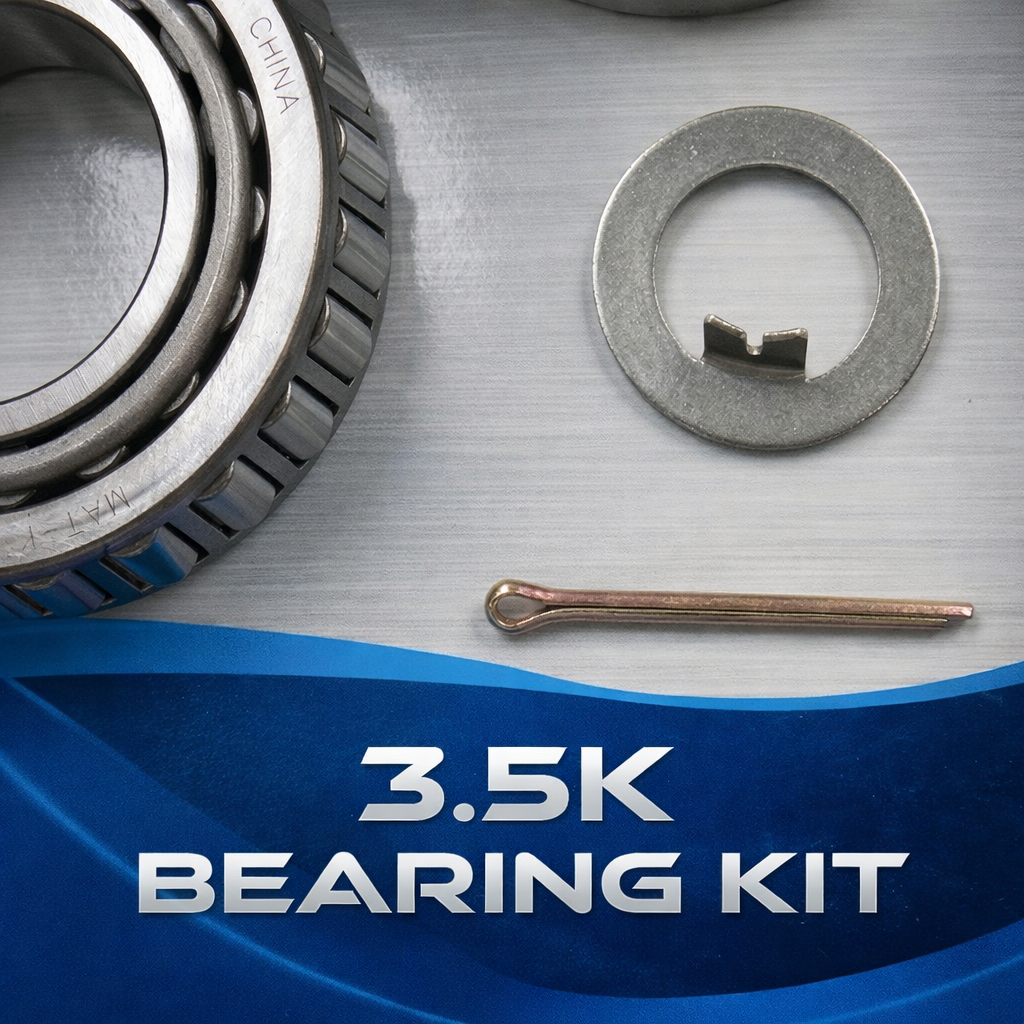 MAT 3,500K Trailer Wheel Bearing Kit – Fits 3,500 lb Axles -1.063" x 1.378" Spindle (BEK-3.5K)