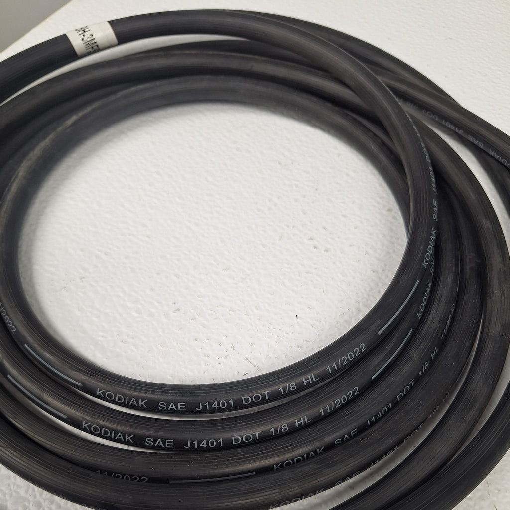Kodiak 1/8" ID Rubber Trailer Brake Hose – 3/16" Male Swivels – 192" (BH-3MFS-192)
