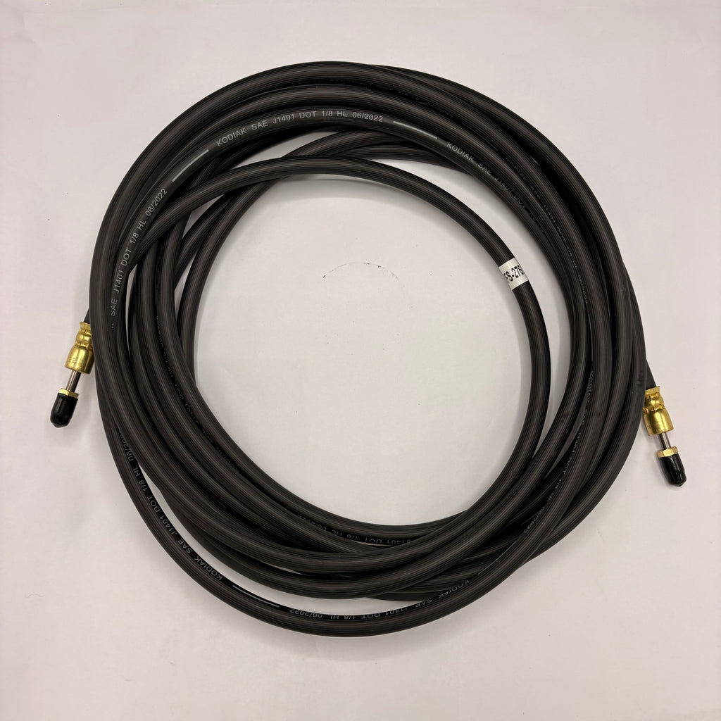 276" Hydraulic Brake Hose — 1/8" ID — 3/16" Male Inverted Flare — DOT Trailer Brake Line (BH-3MFS-276)