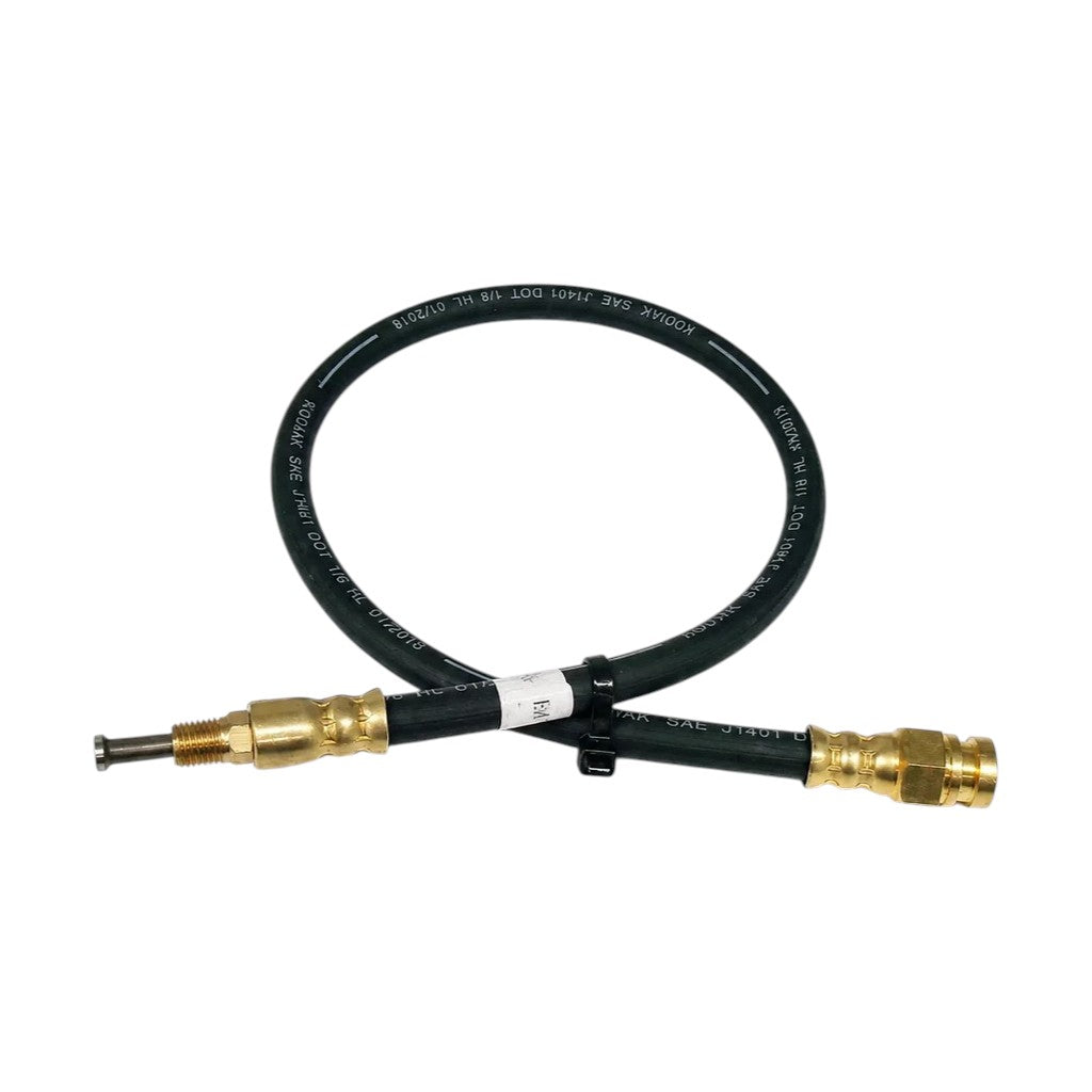 24" Hydraulic Trailer Brake Hose – 3/8"-24 Male to Female Swivel (BH-3MFSFF-024)