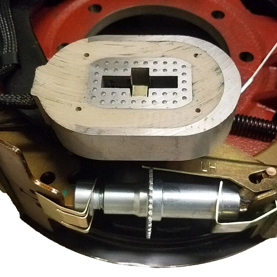 12-1/4" x 4" Electric Trailer Backing Plate – 10K HD – Left Hand – 7 Bolt (BK-10HDE-01)