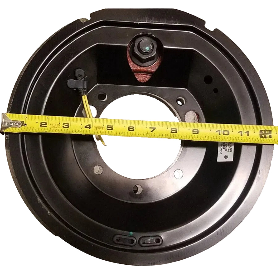 12-1/4" x 4" Electric Trailer Backing Plate – 10K HD – Left Hand – 7 Bolt (BK-10HDE-01)