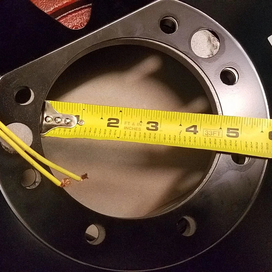 12-1/4" x 4" Electric Trailer Backing Plate – 10K HD – Left Hand – 7 Bolt (BK-10HDE-01)
