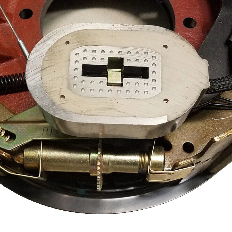 12-1/4" x 4" Electric Trailer Backing Plate – 10K HD – Right Hand – 7 Bolt (BK-10HDE-02)