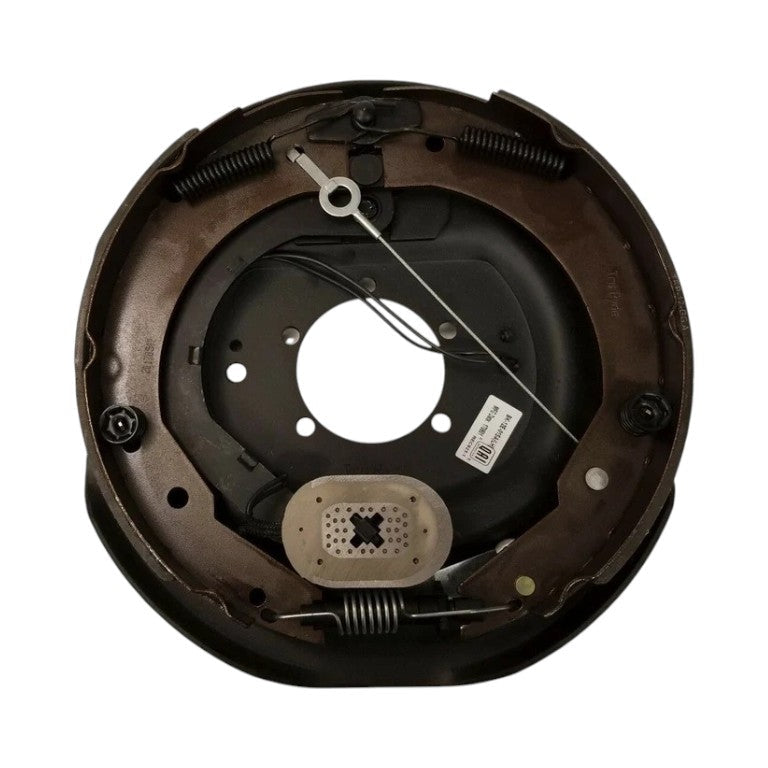 Two - Left and Right Pair - 12" Electric Brake Backing Plates — Nev-R-Adjust - 7K Axle (BK-12E-FSA-SET)