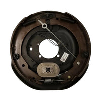 Two - Left and Right Pair - 12" Electric Brake Backing Plates — Nev-R-Adjust - 7K Axle (BK-12E-FSA-SET)