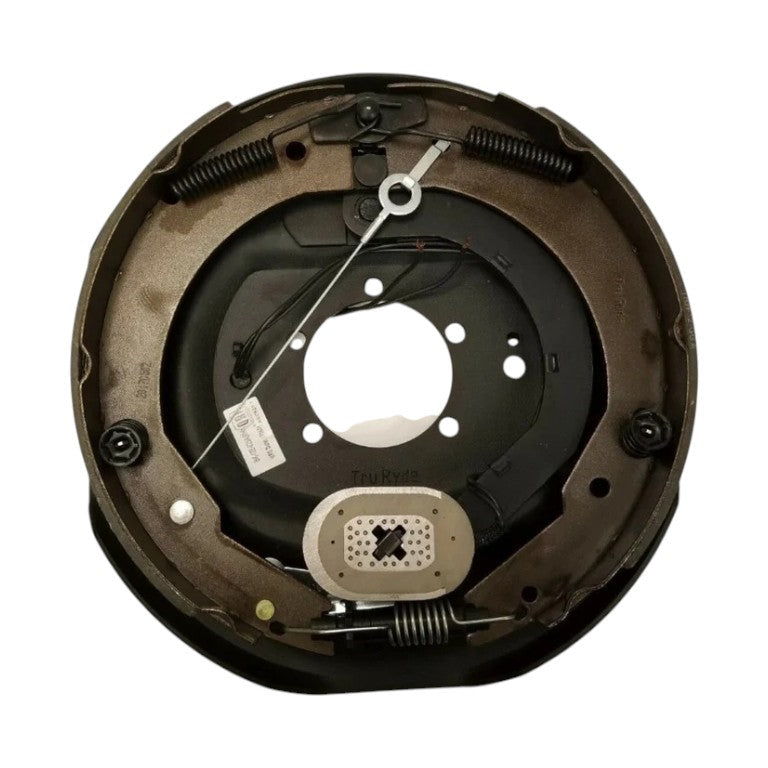 Two - Left and Right Pair - 12" Electric Brake Backing Plates — Nev-R-Adjust - 7K Axle (BK-12E-FSA-SET)
