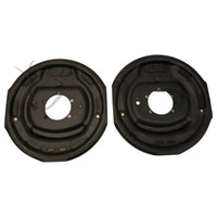 Two - Left and Right Pair - 12" Electric Brake Backing Plates — Nev-R-Adjust - 7K Axle (BK-12E-FSA-SET)