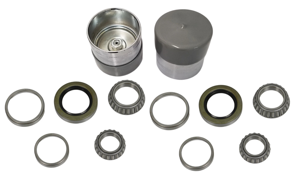 Bearing Kit for 41019U UFP with Chrome Bearing Buddy Protector Caps (BK-41019U-BP-KIT)